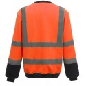 Sweat-shirt de sécurité haute visibilité avec bandes réfléchissantes