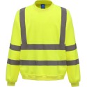 Sweat-shirt de sécurité haute visibilité avec bandes réfléchissantes