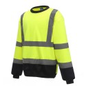 Sweat-shirt de sécurité haute visibilité avec bandes réfléchissantes