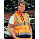 Bodywarmer de sécurité imperméable Haute Visibilité, 340 g/m²