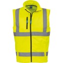 Bodywarmer de sécurité imperméable Haute Visibilité, 340 g/m²