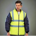 Veste de sécurité matelassée avec manches détachables