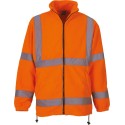 Veste polaire de sécurité Hi-Vis avec col montant confortable, 380 g/m²