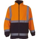 Veste polaire de sécurité Hi-Vis avec col montant confortable, 380 g/m²