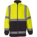 Veste polaire de sécurité Hi-Vis avec col montant confortable, 380 g/m²