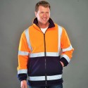 Veste polaire de sécurité Hi-Vis avec col montant confortable, 380 g/m²