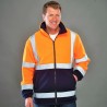 Veste polaire de sécurité Hi-Vis avec col montant confortable, 380 g/m²