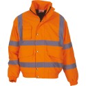Blouson de sécurité style bomber Hi-Vis avec capuche intégrée