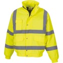Blouson de sécurité style bomber Hi-Vis avec capuche intégrée
