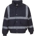 Blouson de sécurité style bomber Hi-Vis avec capuche intégrée