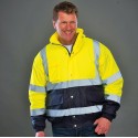 Blouson de sécurité bicolore Hi-Vis avec capuche intégrée
