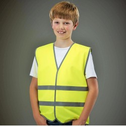 Gilet de sécurité pour enfant avec bordures et bandes réfléchissantes