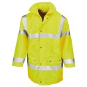 Veste parka de sécurité haute visibilité, respirant et imperméable