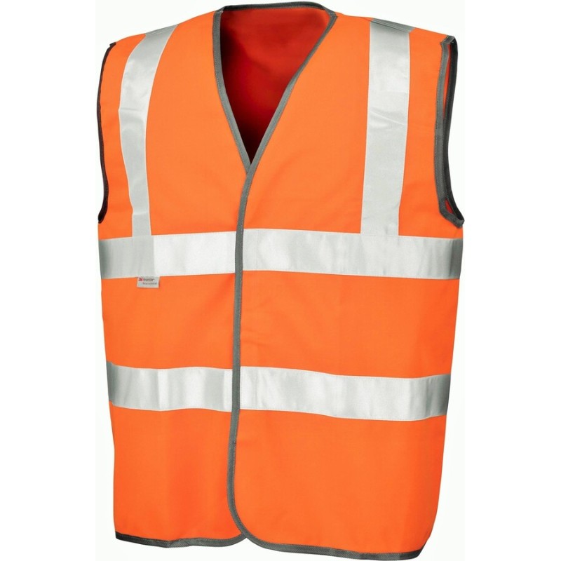 Gilet de sécurité Hi-Vis haute visibilité à scratch