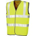 Gilet de sécurité Hi-Vis haute visibilité à scratch