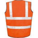 Gilet de sécurité Hi-Vis haute visibilité à scratch
