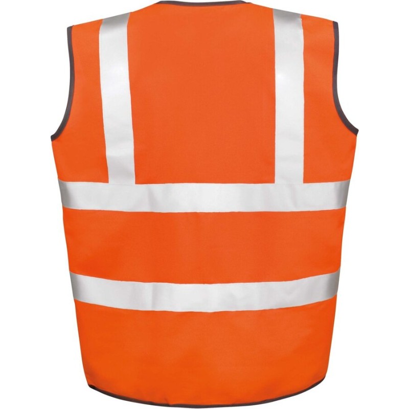 Gilet de sécurité Hi-Vis haute visibilité à scratch