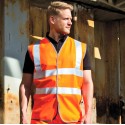 Gilet de sécurité Hi-Vis haute visibilité à scratch