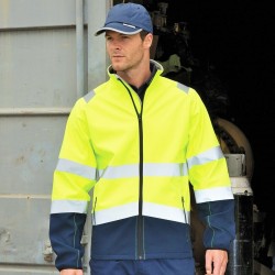 Veste softshell de travail haute visibilité, 280 g/m²