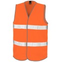 Gilet de sécurité ample pour adulte fluo avec fermeture velcro