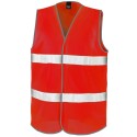Gilet de sécurité ample pour adulte fluo avec fermeture velcro