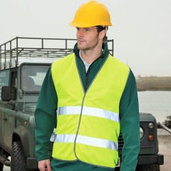 Gilet de sécurité ample pour adulte fluo avec fermeture velcro