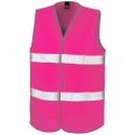 Gilet de sécurité ample pour adulte fluo avec fermeture velcro