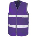 Gilet de sécurité ample pour adulte fluo avec fermeture velcro