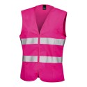 Gilet de sécurité femme haute-visibilité à scratch, taille ajustée