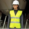 Gilet de sécurité femme haute-visibilité à scratch, taille ajustée