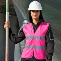 Gilet de sécurité femme haute-visibilité à scratch, taille ajustée