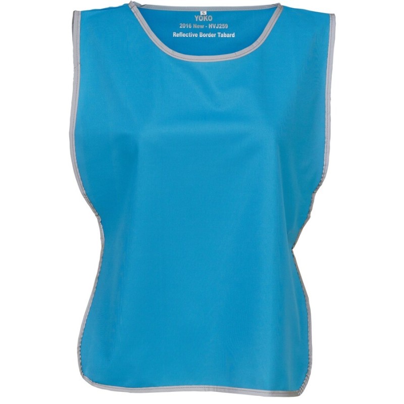 Chasuble à bordure réfléchissante, grande zone d'impression