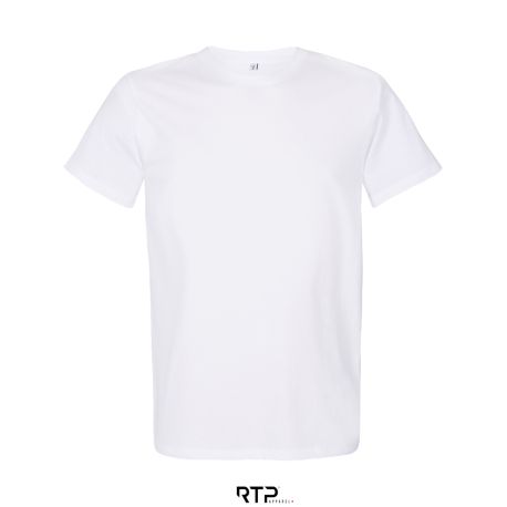 T-shirt homme pré-traité coupé cousu en coton ringspun BIO No Label, 155 g/m²