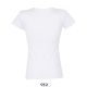 T-shirt femme pré-traité ajusté en coton BIO No Label, 155 g/m²