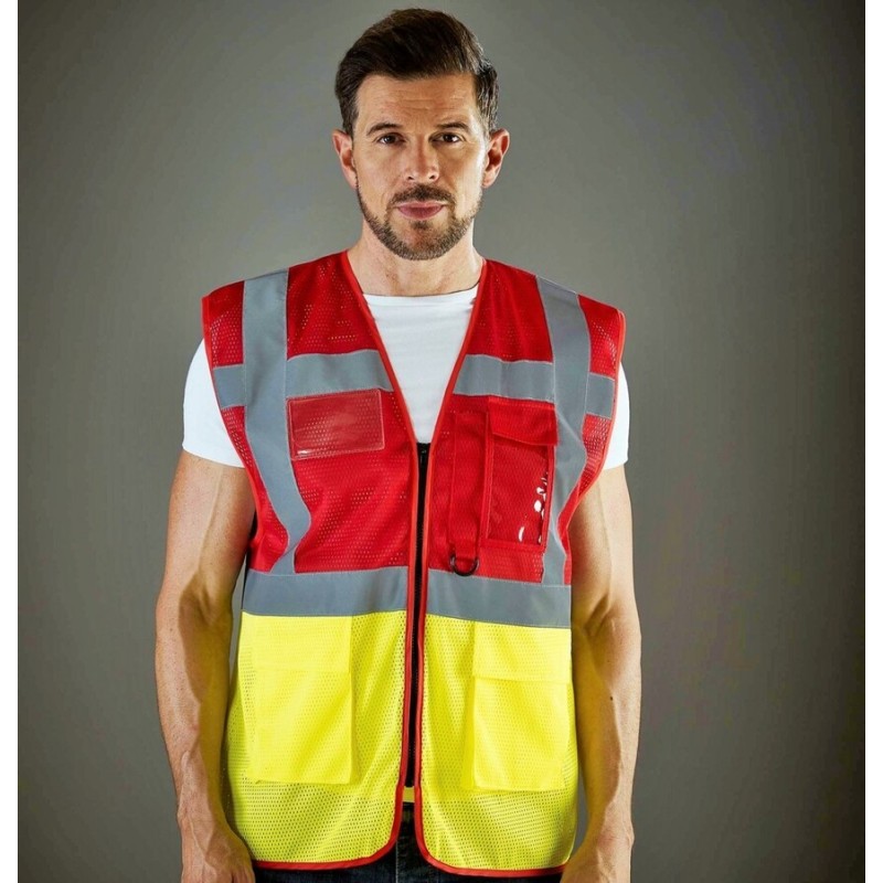 Gilet de sécurité haute visibilité en maille filet légère et respirante