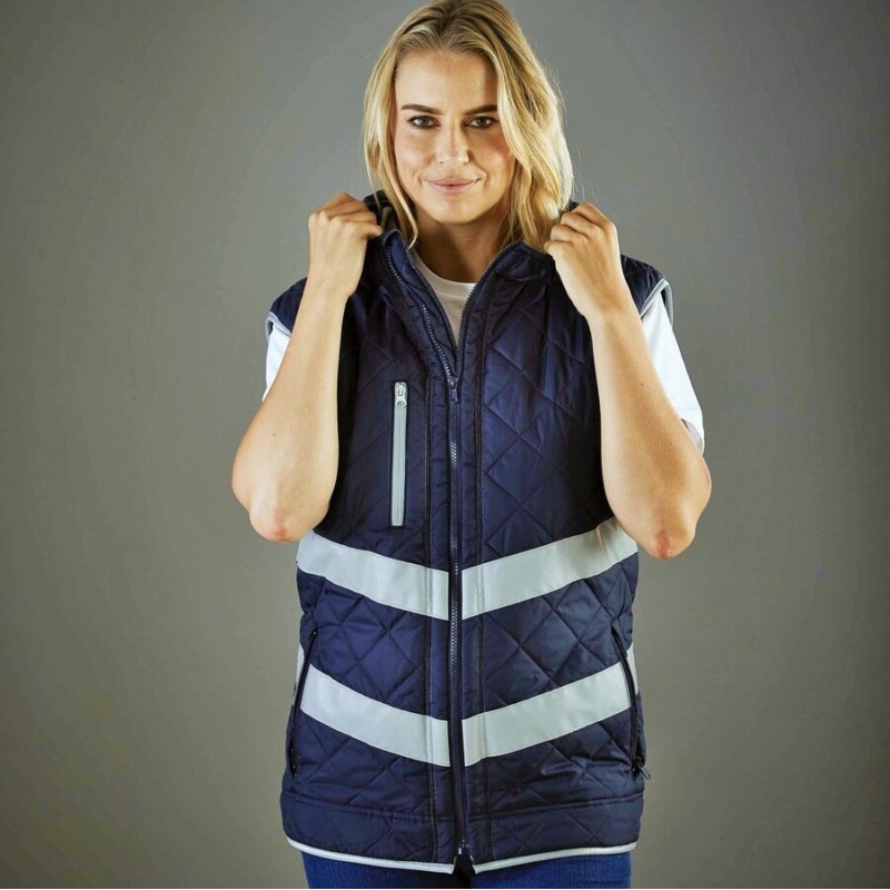 Bodywarmer de sécurité rembourré haute visibilité Kensington, 340 g/m²