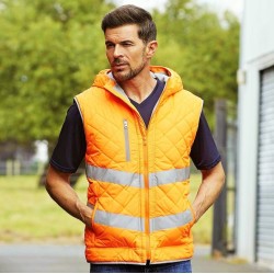 Bodywarmer de sécurité rembourré haute visibilité Kensington, 340 g/m²