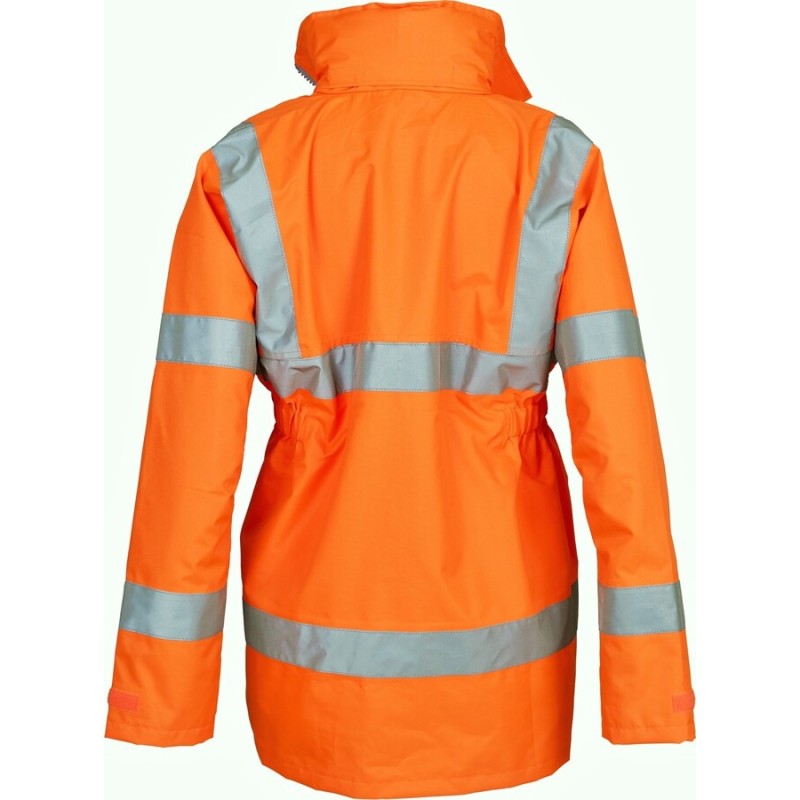 Veste de sécurité haute visibilité femme imperméable et respirant, 300 g/m²