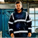 Parka de sécurité haute visibilité imperméable et coupe-vent