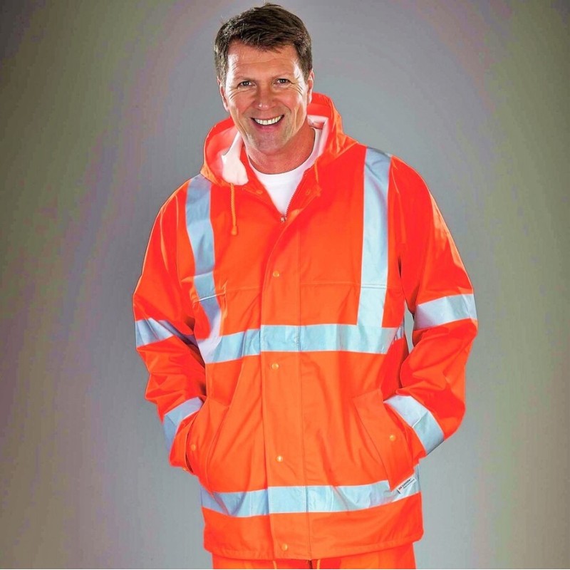 Veste de pluie de sécurité respirant Hi-Vis Soft Flex