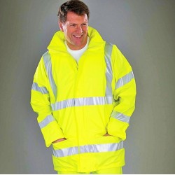 Veste de pluie de sécurité respirant Hi-Vis Soft Flex