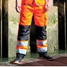 Pantalon de sécurité haute visibilité multi-poches et genouillères