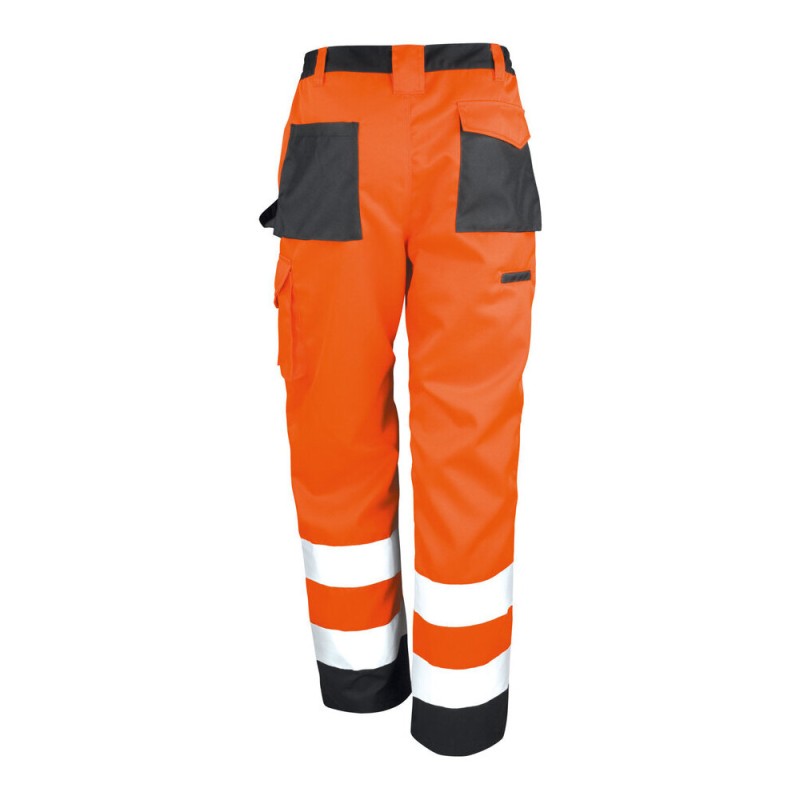 Pantalon de sécurité haute visibilité multi-poches et genouillères