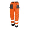Pantalon de sécurité haute visibilité multi-poches et genouillères