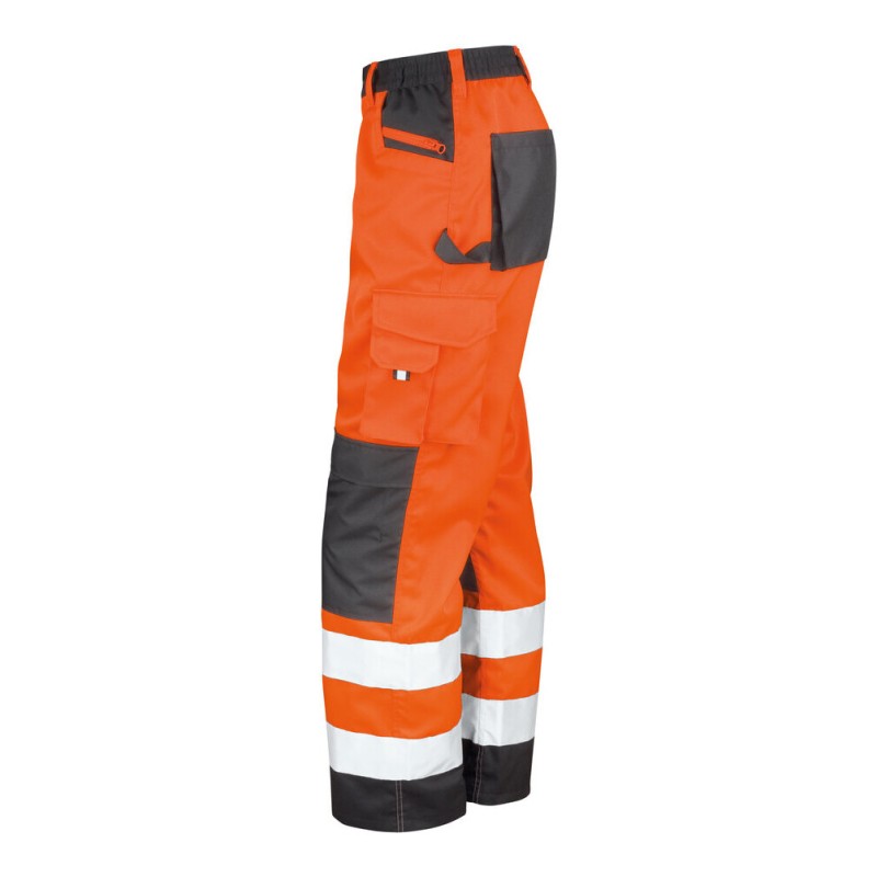 Pantalon de sécurité haute visibilité multi-poches et genouillères