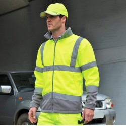 Veste micropolaire de sécurité haute visibilité, 280 g/m²