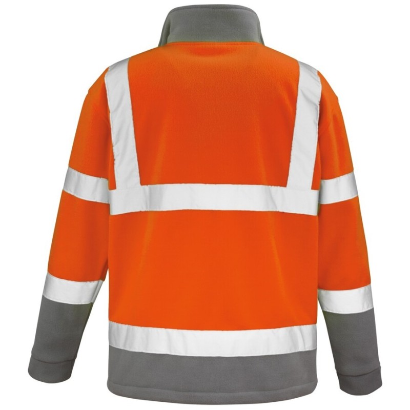 Veste micropolaire de sécurité haute visibilité, 280 g/m²