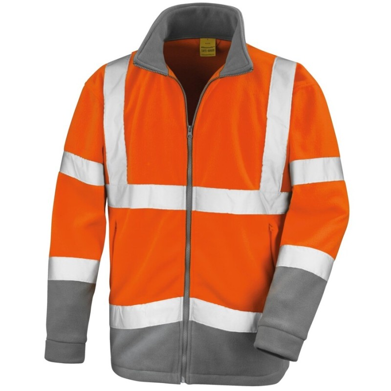 Veste micropolaire de sécurité haute visibilité, 280 g/m²