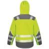 Veste softshell 3 couches de sécurité haute visibilité avec capuche