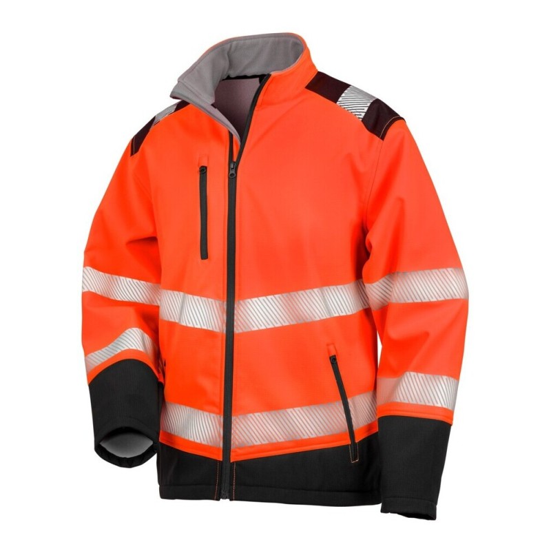 Veste softshell de sécurité anti-déchirure haute visibilité